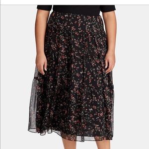 NWT Lauren Ralph Lauren Tiered Peasant Skirt 14 W